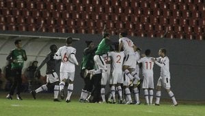 Jogadores celebram gol contra o Londrina Jogadores celebram gol contra o Londrina