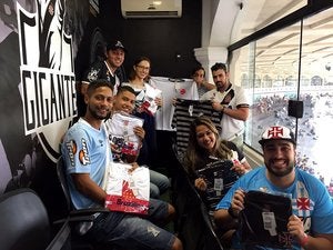 Vascaínos assistiram ao jogo no camarote Vascaínos assistiram ao jogo no camarote