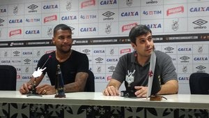 Bruno e Euriquinho na sala de entrevistas Bruno e Euriquinho na sala de entrevistas