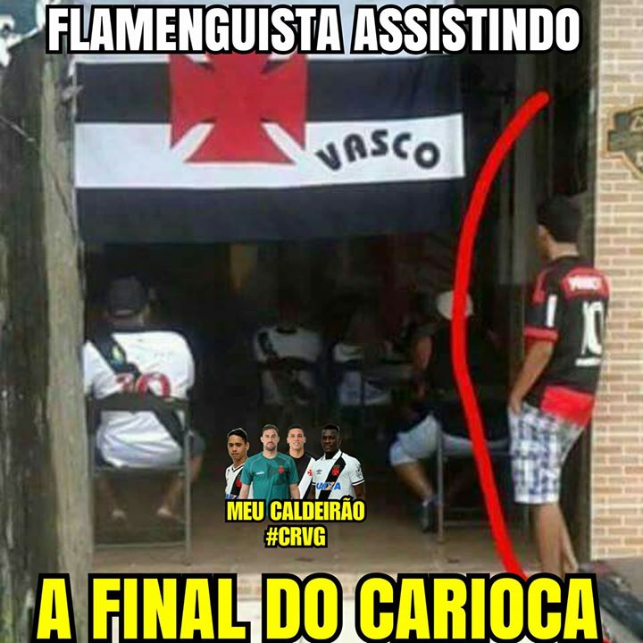 Flamenguista assistindo a final do Carioca