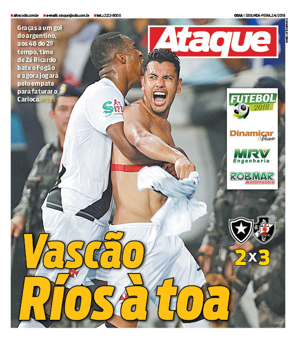 Jornal Vasco x Botafogo