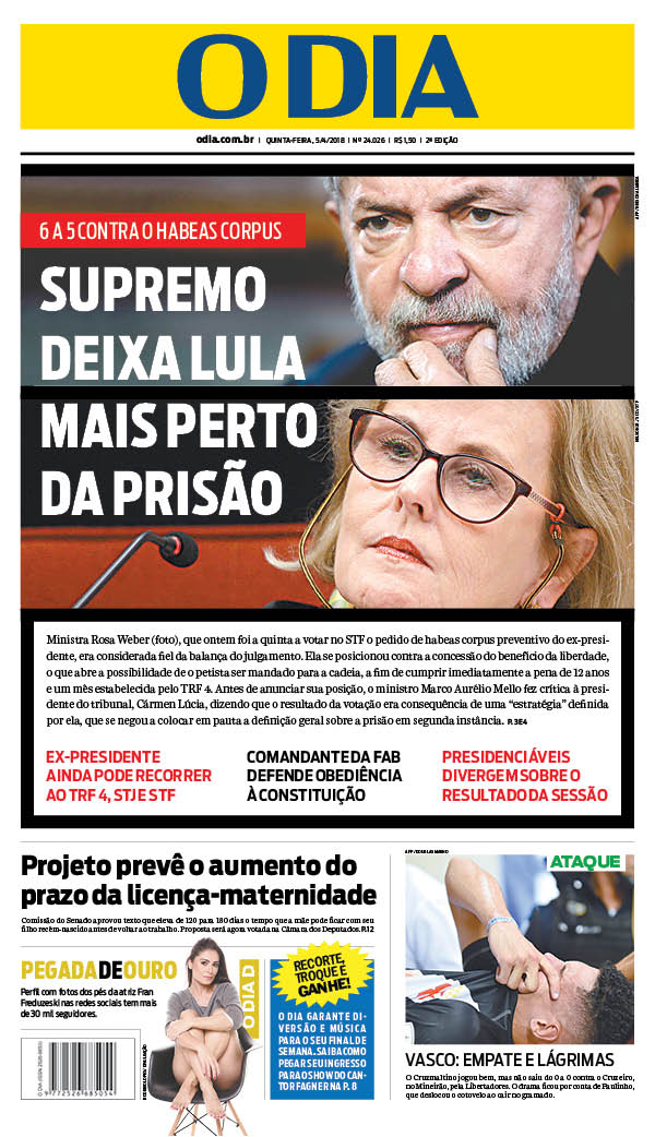 Jornal Vasco x Cruzeiro