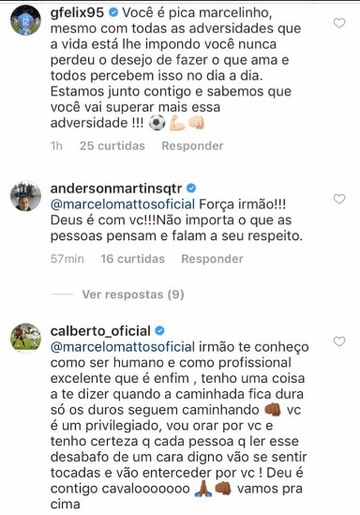 Mensagens para Marcelo Mattos