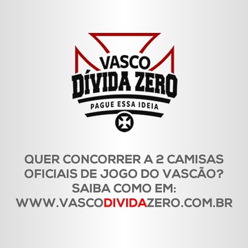 Sorteio de Camisa da Vasco Dívida Zero