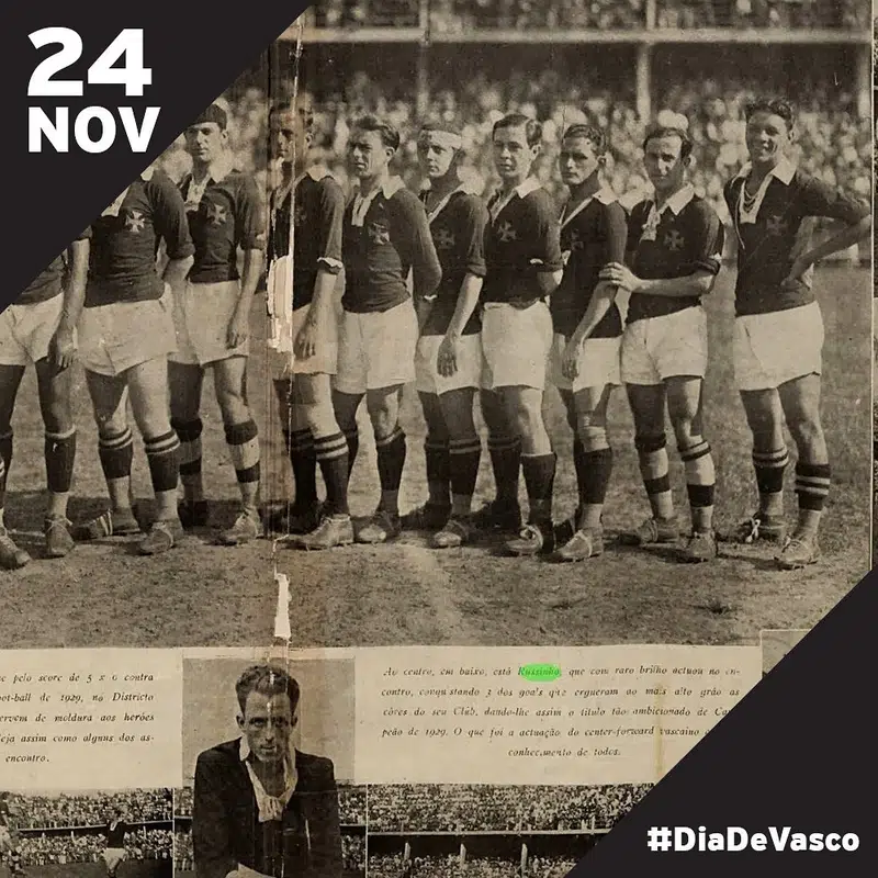 Há 90 anos atrás Vasco conquistava o Carioca diante do América