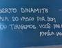 Portão de São Januário é pichado após derrota para o Criciúma (Reprodução Internet)