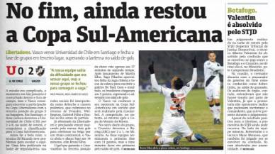 Jornais Vasco x La U