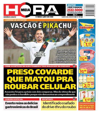 Jornais Vasco x La U