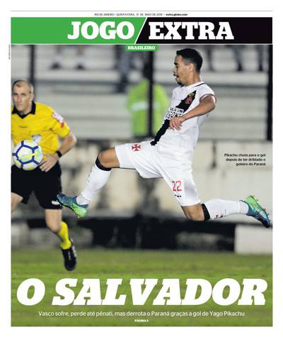 Jornais Vasco x Paraná