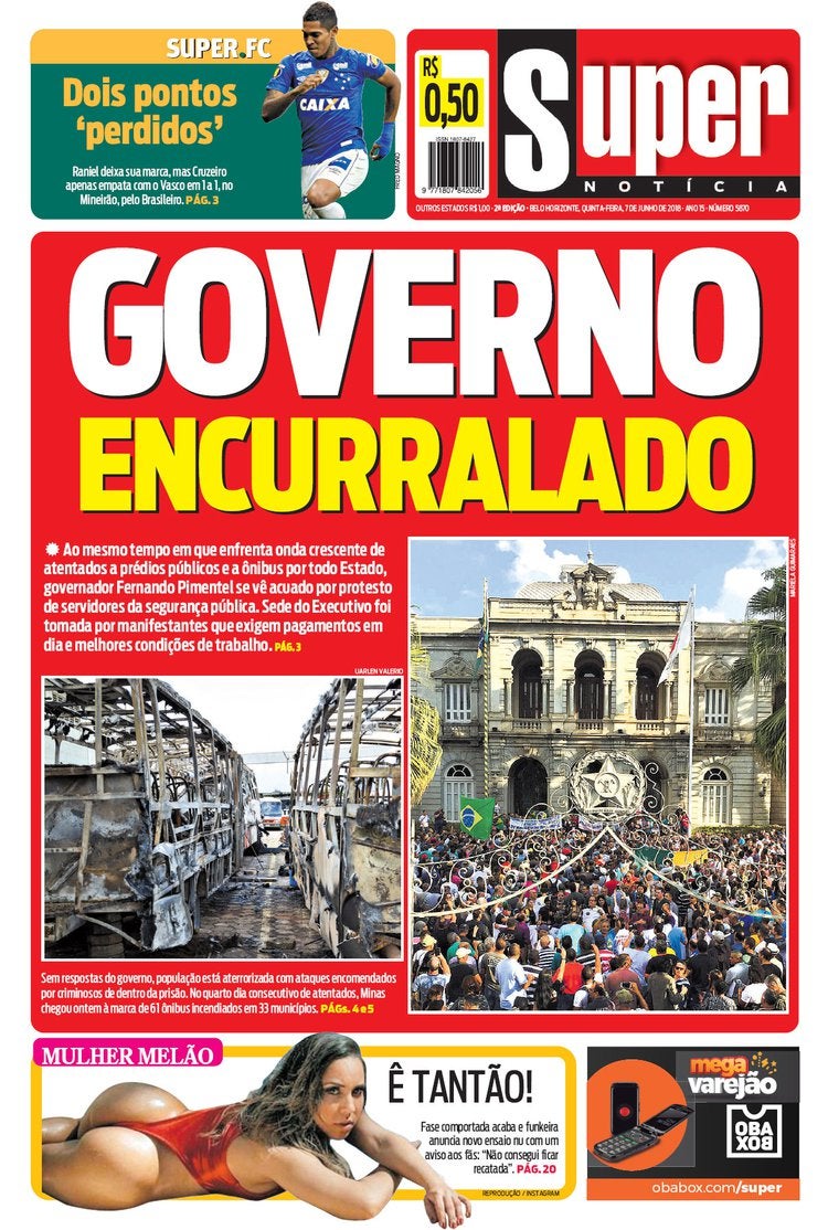 Jornal: Vasco x Cruzeiro