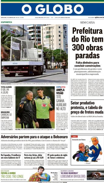 Jornal: Vasco x Cruzeiro