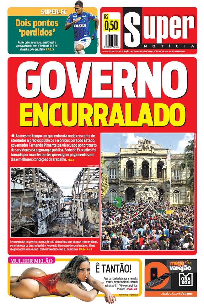 Jornal: Vasco x Cruzeiro
