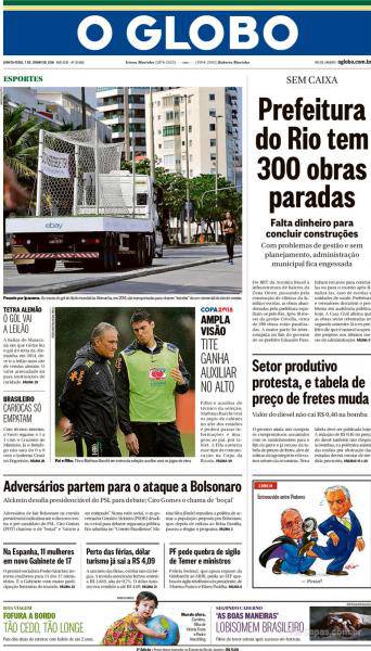 Jornal: Vasco x Cruzeiro