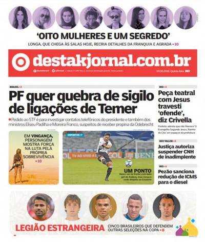 Jornal: Vasco x Cruzeiro