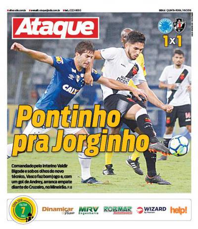 Jornal: Vasco x Cruzeiro