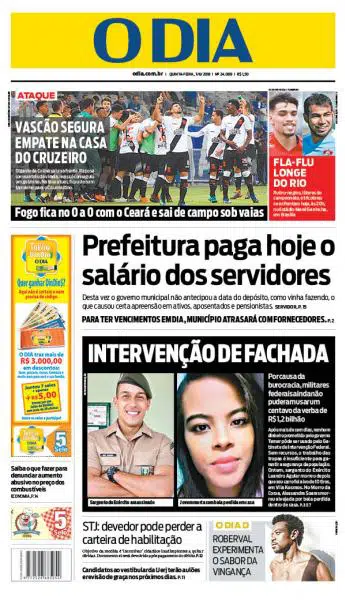 Jornal: Vasco x Cruzeiro