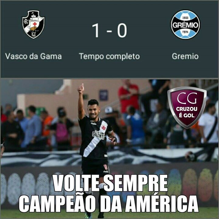 Meme Vasco x Grêmio