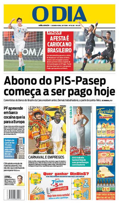 Jornal: Vasco 1 x 0 Grêmio