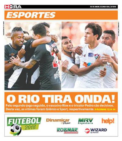 Jornal: Vasco 1 x 0 Grêmio