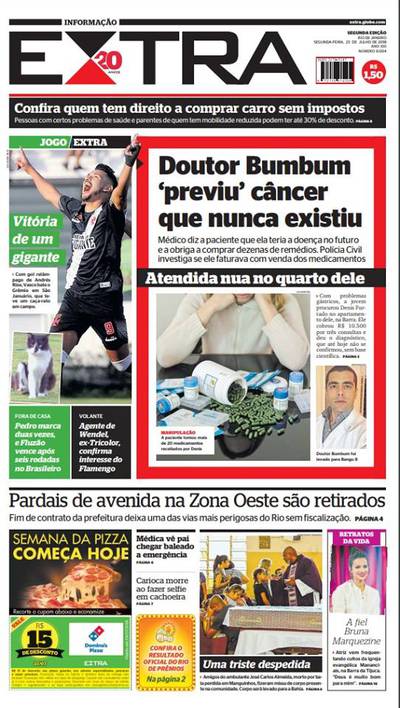 Jornal: Vasco 1 x 0 Grêmio