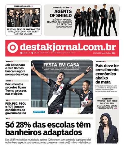 Jornal: Vasco 1 x 0 Grêmio