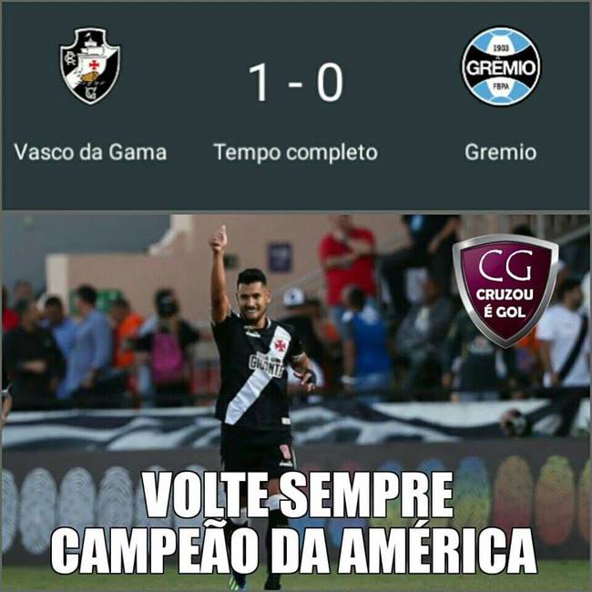 Meme Vasco x Grêmio
