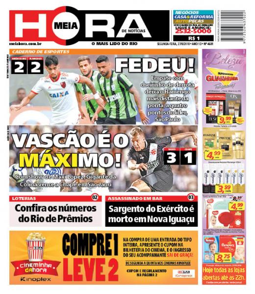 Jornal Vasco x Chape