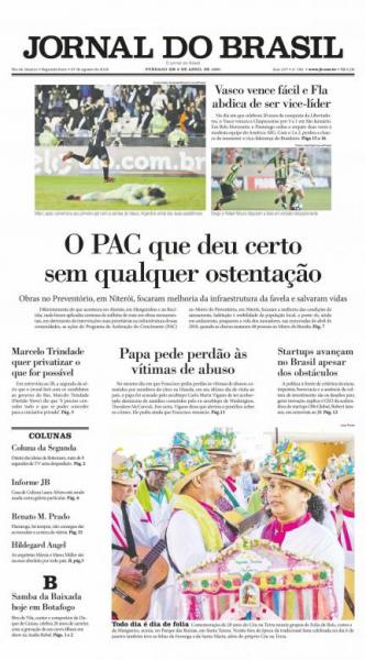 Jornal Vasco x Chape