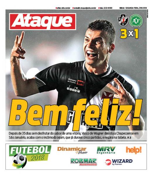 Jornal Vasco x Chape