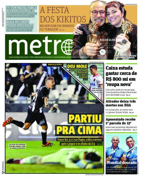 Jornal Vasco x Chape