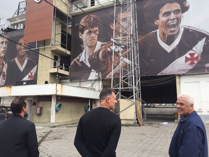 Sorato, Carlos Germano e Dinamite em São Januário