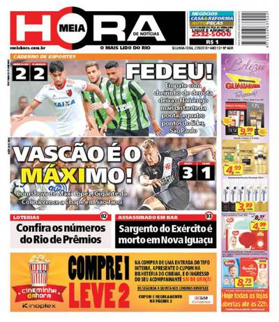 Jornal Vasco x Chape