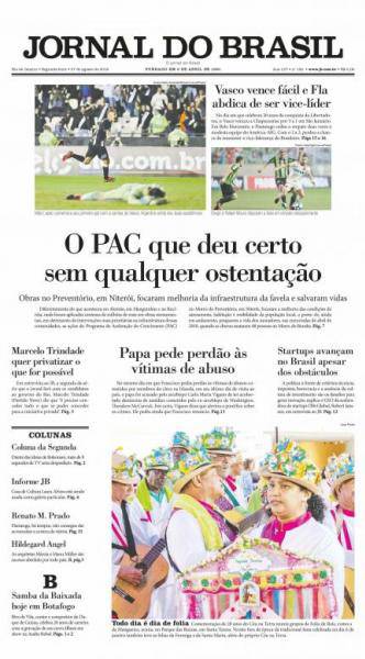 Jornal Vasco x Chape