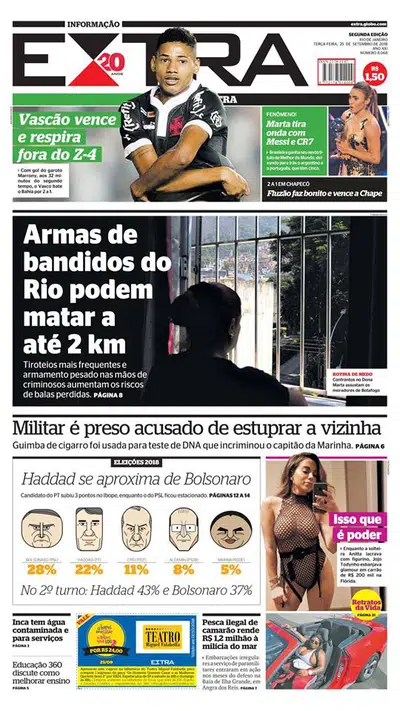 Jornal - Vasco x Bahia