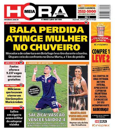 Jornal - Vasco x Bahia