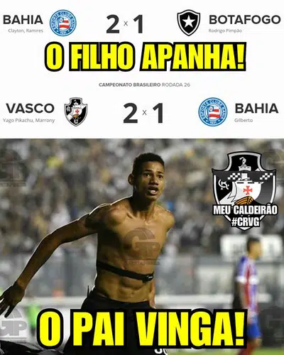Meme Vasco 2 x 1 Bahia