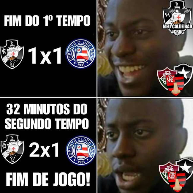 Meme Vasco 2 x 1 Bahia