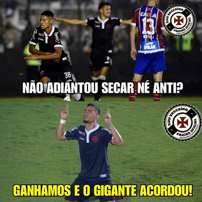Meme Vasco 2 x 1 Bahia