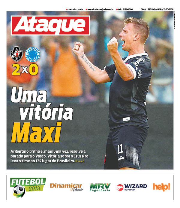 Jornais: Vasco x Cruzeiro