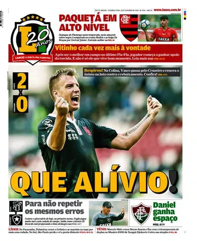 Jornais: Vasco x Cruzeiro