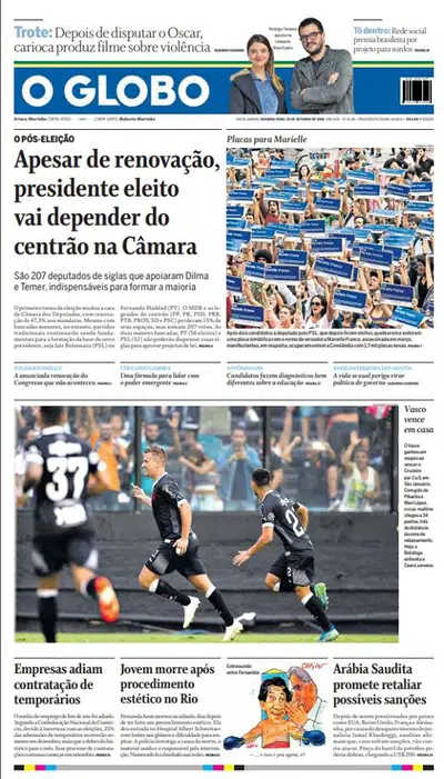 Jornais: Vasco x Cruzeiro