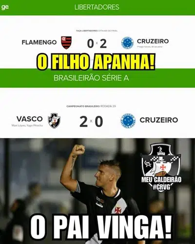 Memes Vasco 2 x 0 Cruzeiro