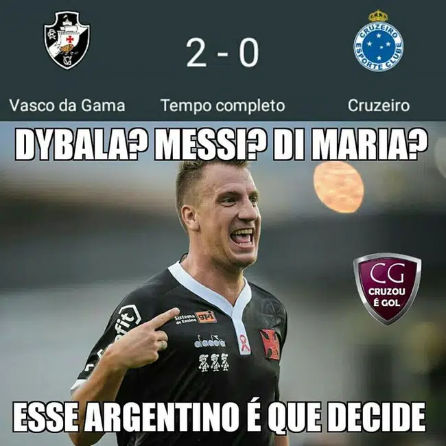 Memes Vasco 2 x 0 Cruzeiro