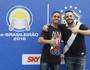 Rodrigo "Carabom" e Caíque "Reizinho" posam juntos após a final (Rafael Ribeiro/Vasco.com.br)