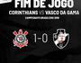 Corinthians 1 a 0 Vasco (Twitter Oficial do Vasco)