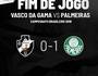 Vasco perde para o Palmeiras; 1 a 0 (Twitter Oficial do Vasco da Gama)