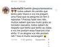 Resposta de Dedé (Instagram Esporte Interativo)