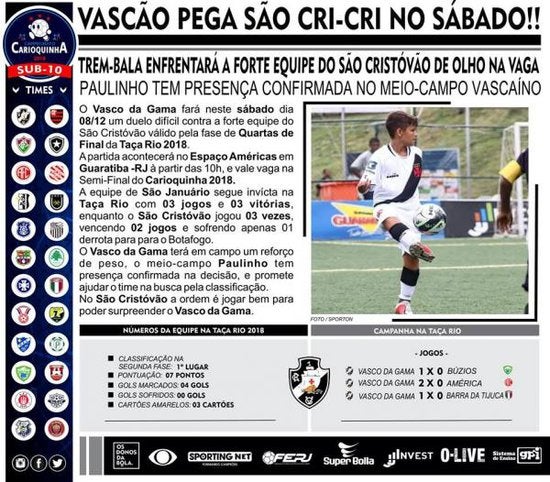 Vasco x São Cristóvão