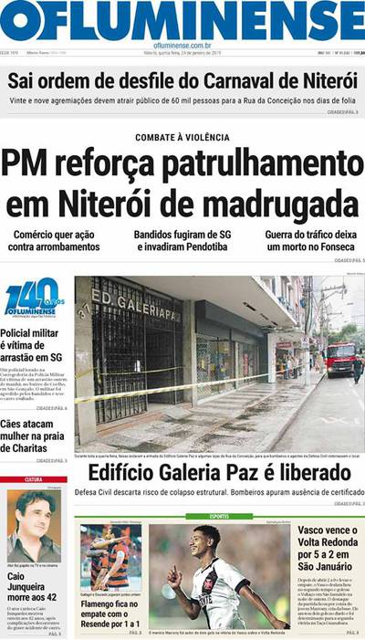 Jornal Vasco x Volta Redonda