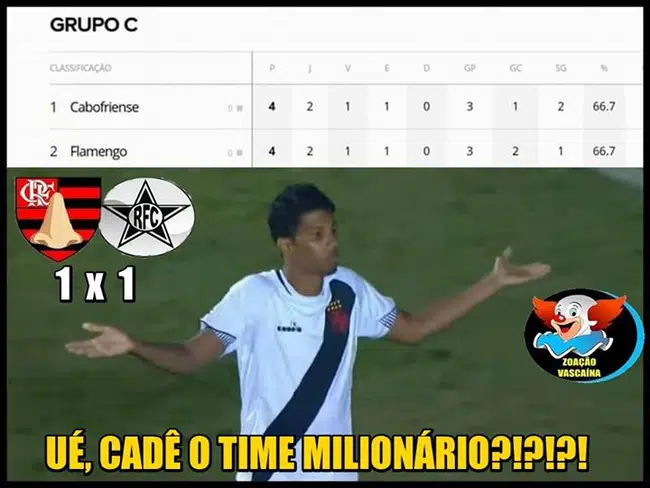 Memes Vasco x Volta Redonda